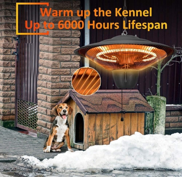 Recessed infrared ceiling heater